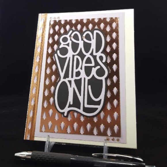 Good‎ Vibes Note Card, with Envelope - Picture 1 of 4